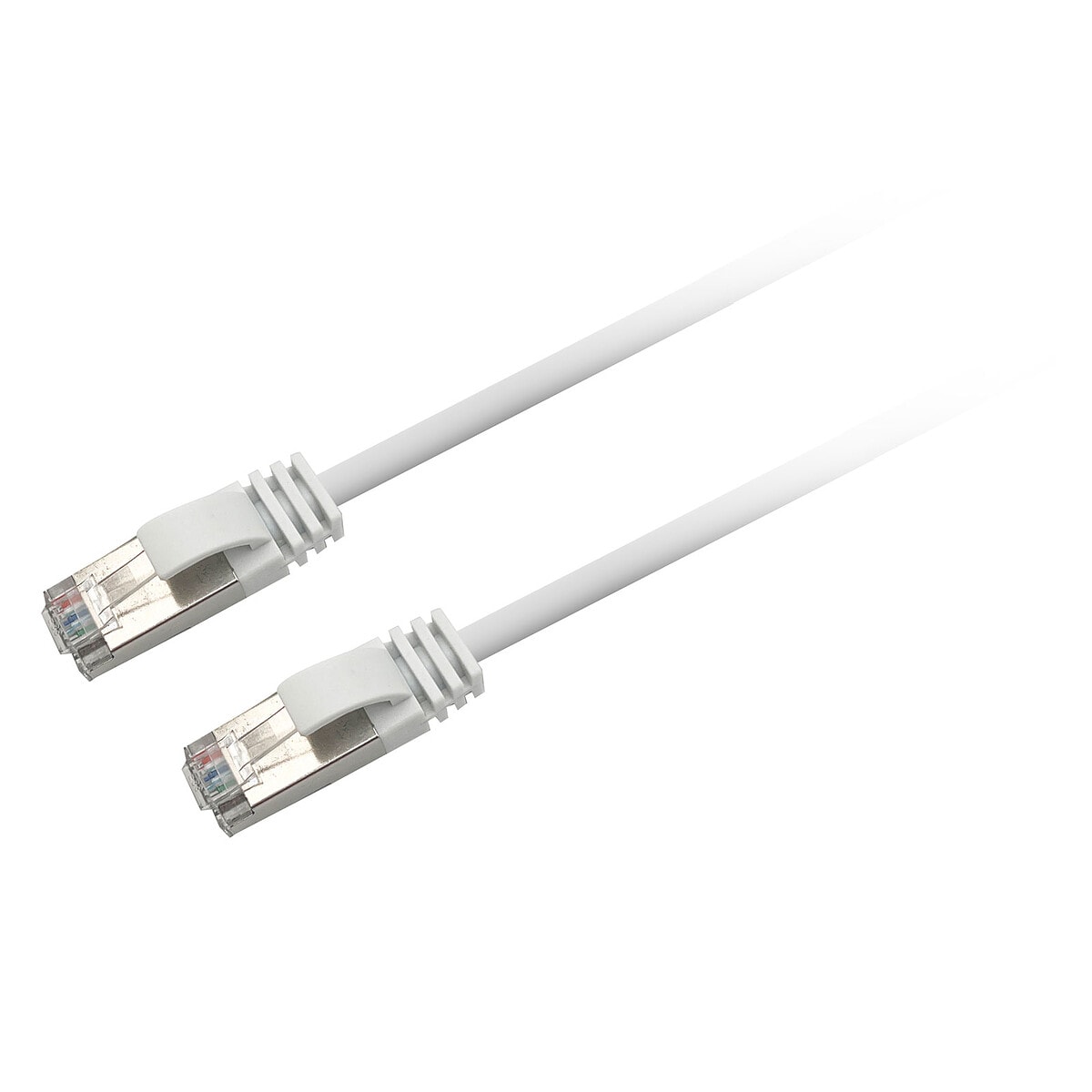 Textorm Câble RJ45 CAT 6 F/UTP - mâle/mâle - 2 m - Blanc - Image 1