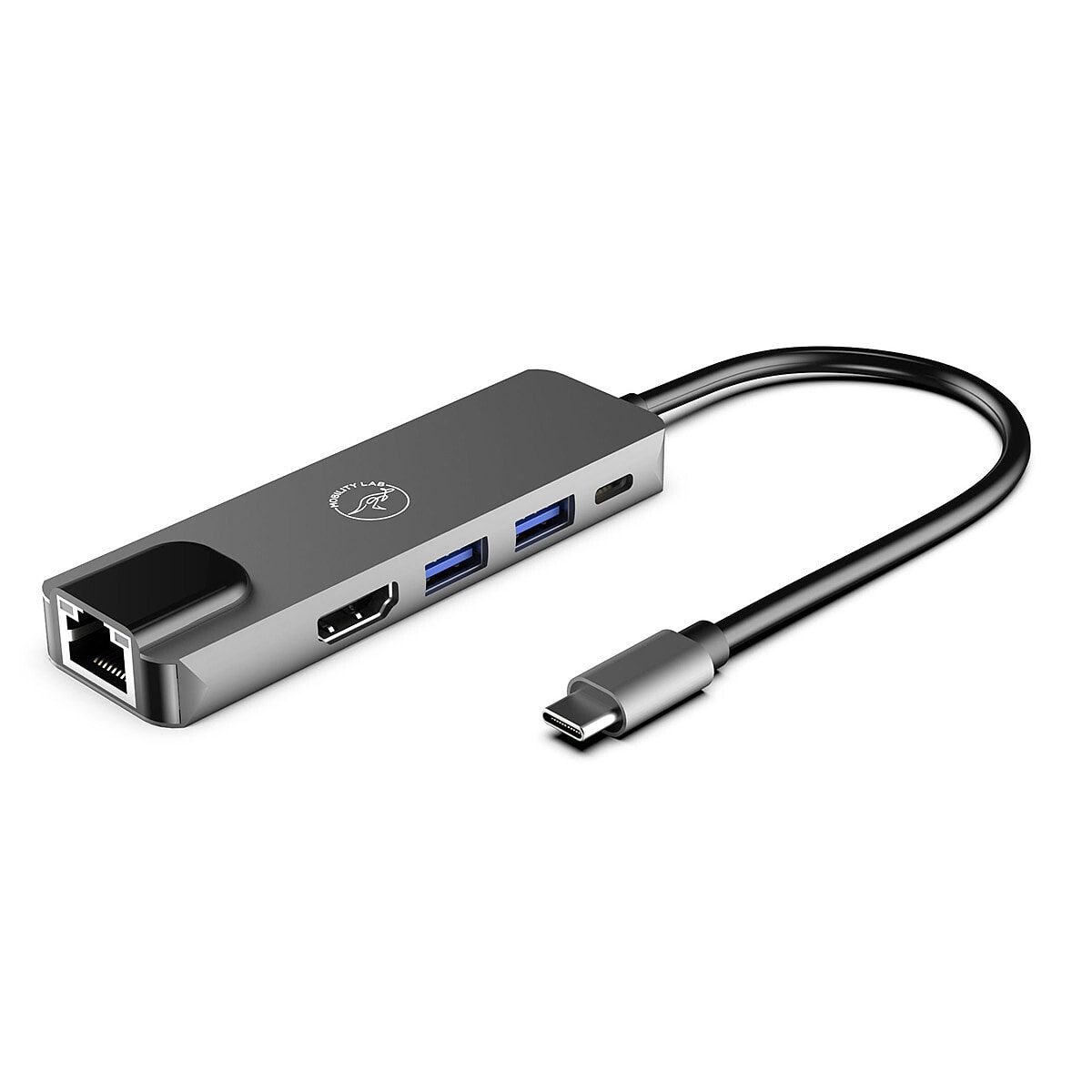 Mobility Lab Hub Adapter USB-C 5-en-1 avec Power Delivery 100W - Image 1