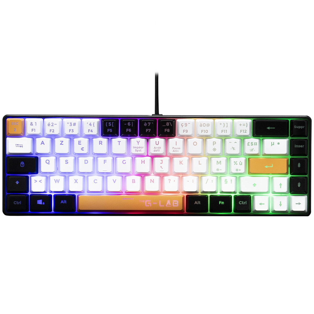 The G-Lab Keyz Hydrogen (Noir/Blanc/Orange) - Image 1