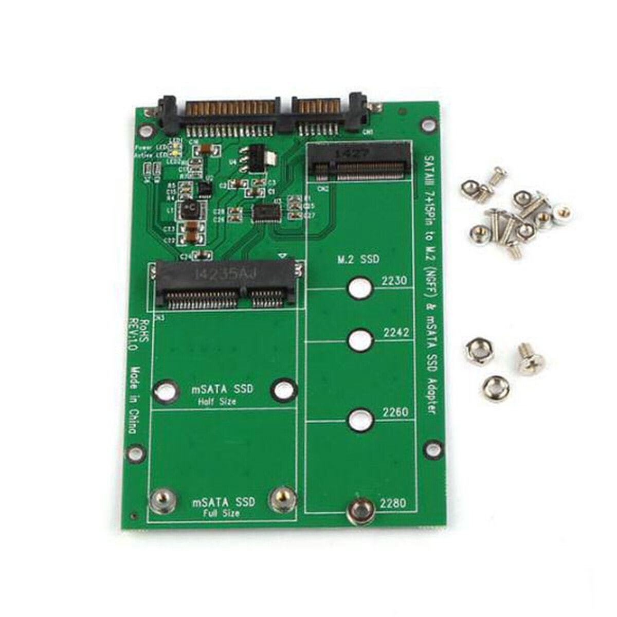 CoreParts Adaptateur M.2 NGFF / mSATA vers SATA - Image 1