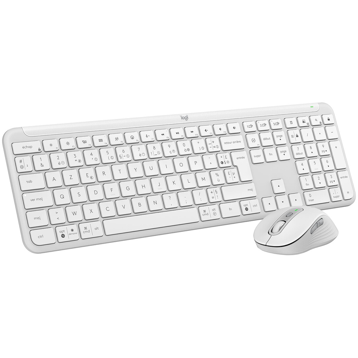 Logitech Signature MK950 Slim Combo (Blanc Cassé) - Image 1