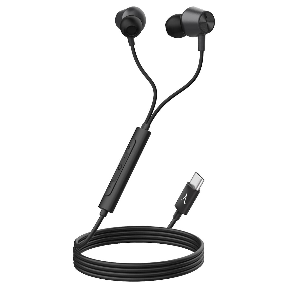 Akashi Ecouteurs Filaire USB-C Premium ANC Noir - Image 1