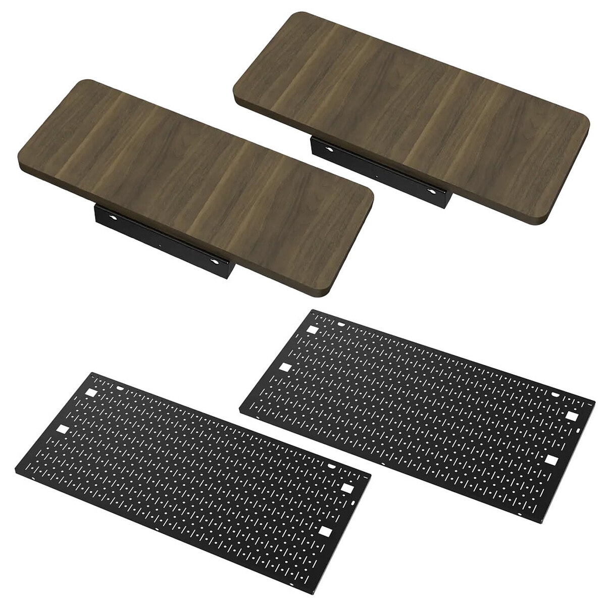 Corsair Extensions de bureau et kit de panneaux perforés latéraux - Hévea - Image 1