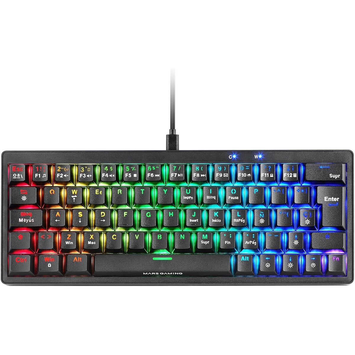 Mars Gaming MKMINIPRO Blue Switch (Noir) - Image 1