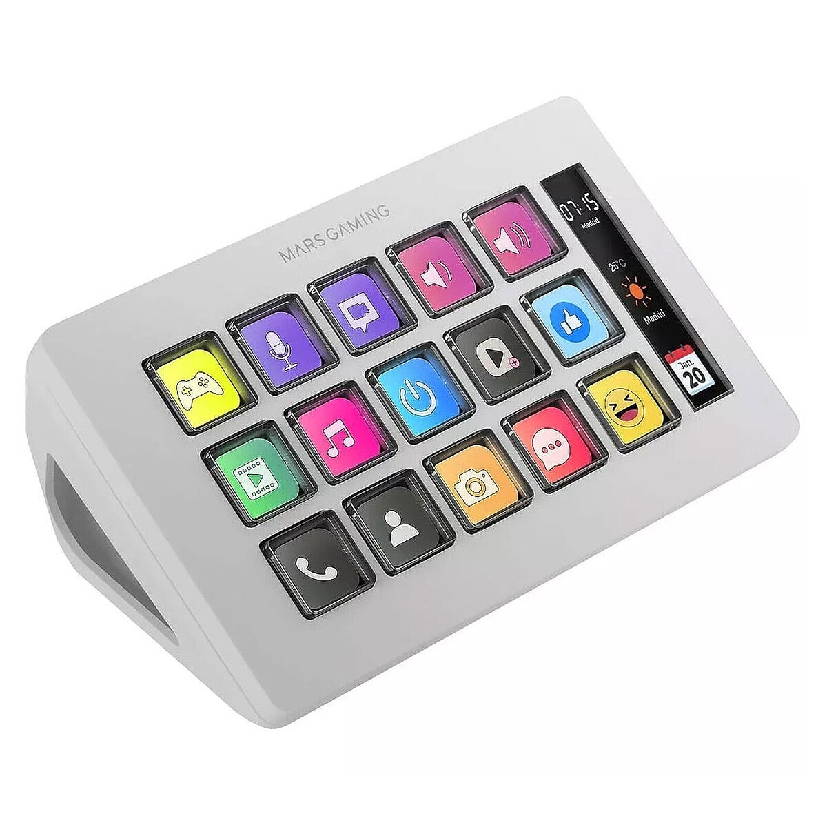 Mars Gaming Control Panel Slim MSD-ONE (Blanc) - Image 1