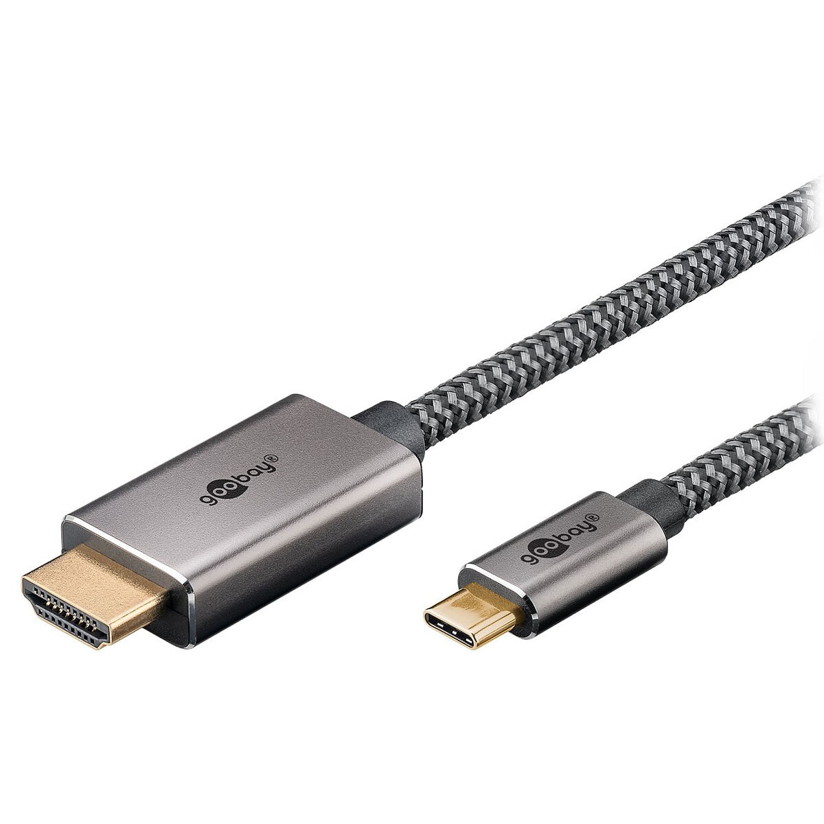 Goobay Câble Textile USB-C / HDMI (M/M) - 1 m - Image 1