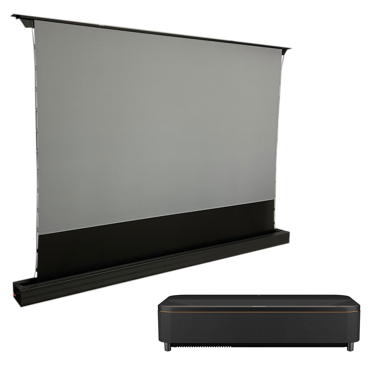 Epson EH-QS100 Noir + Oray ALR Série 2 Motorisé ascendant 120" - Image 1