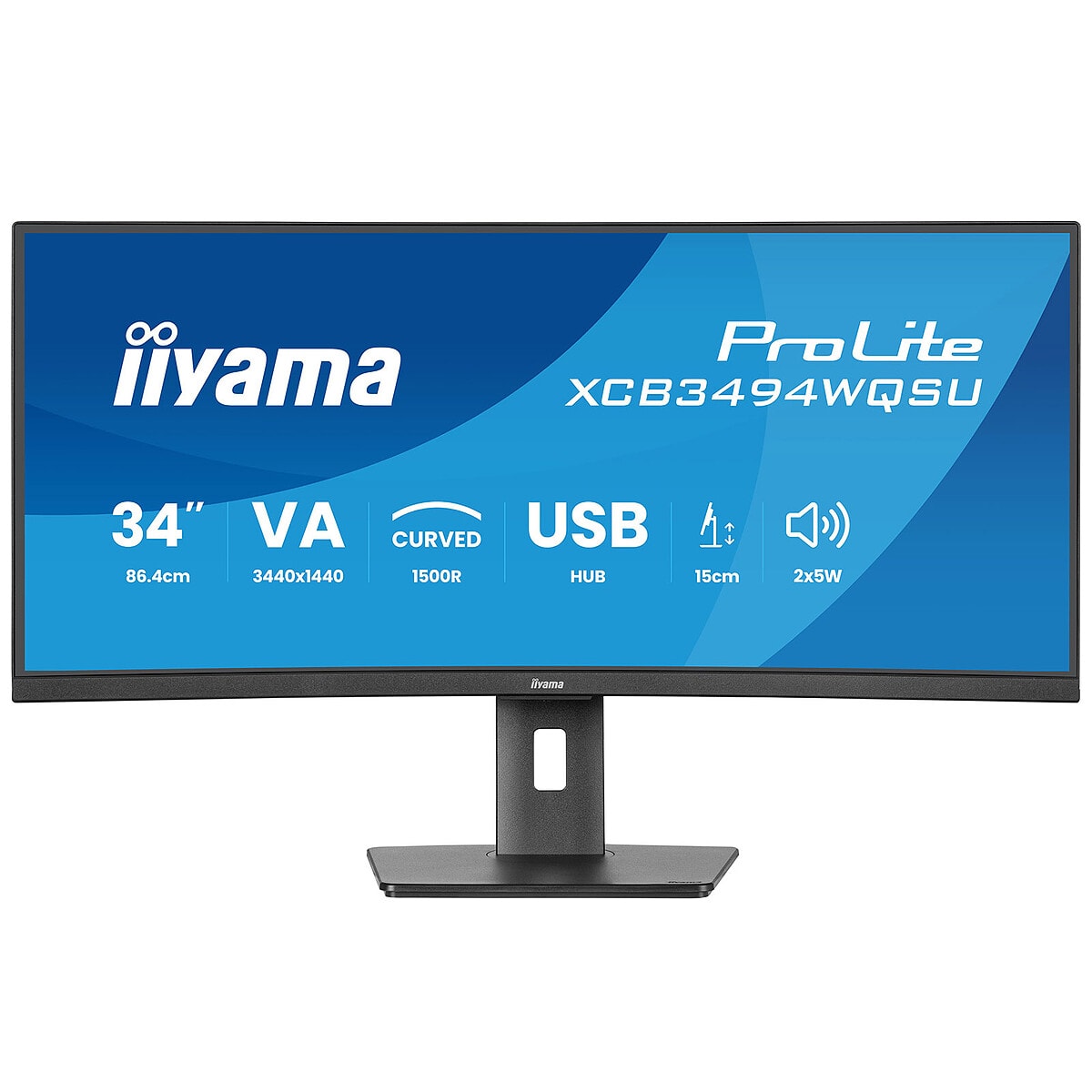 iiyama 34" LED - ProLite XCB3494WQSU-B1 - Image 1