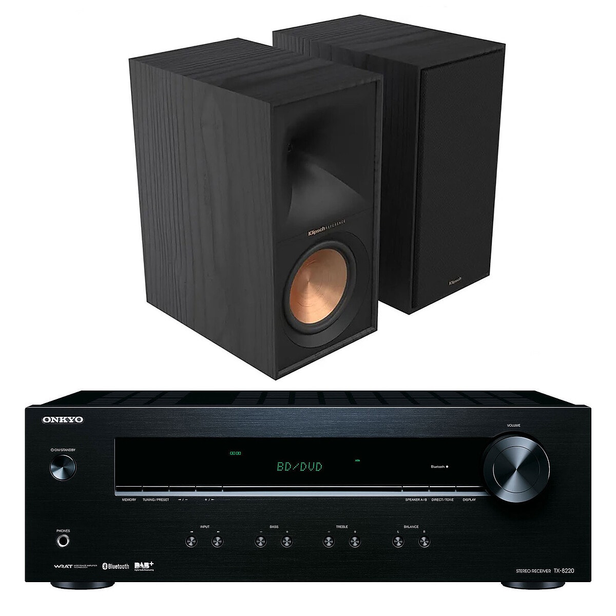 Onkyo TX-8220 Noir + Klipsch R-60M Noir - Image 1