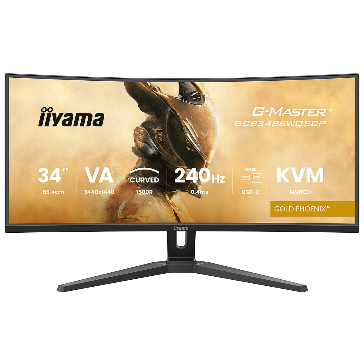 iiyama 34" LED - G-Master GCB3486WQSCP-B1 Gold Phoenix - Image 1
