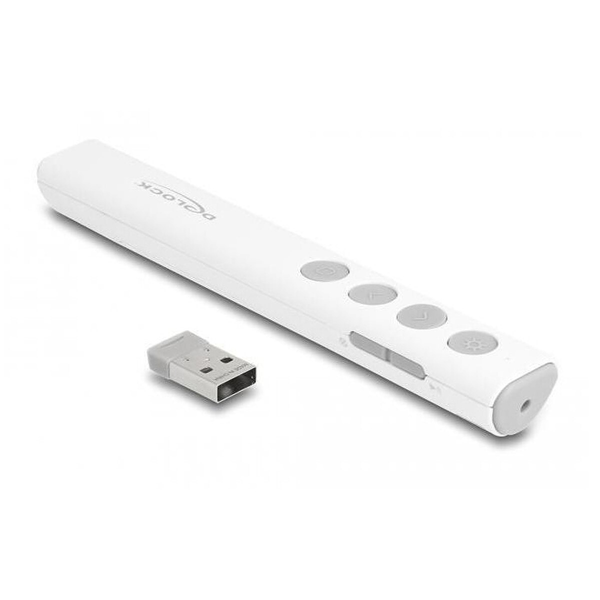 DeLock USB Laser Presenter (6 boutons) Blanc - Image 1