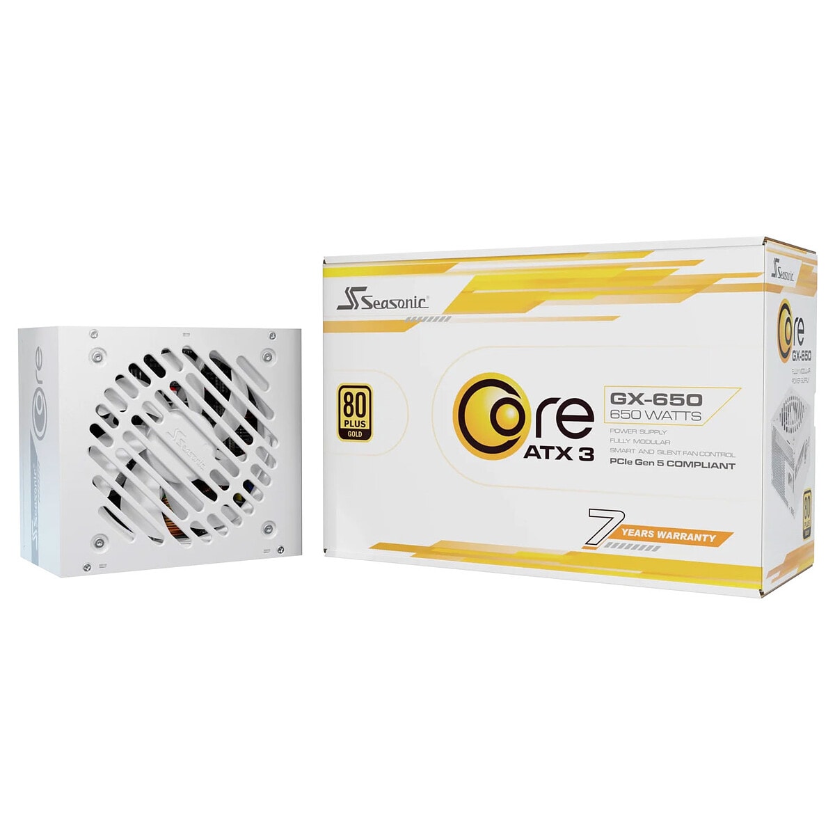 Seasonic CORE GX ATX 3 (2024) 650 W - Blanc - Image 1
