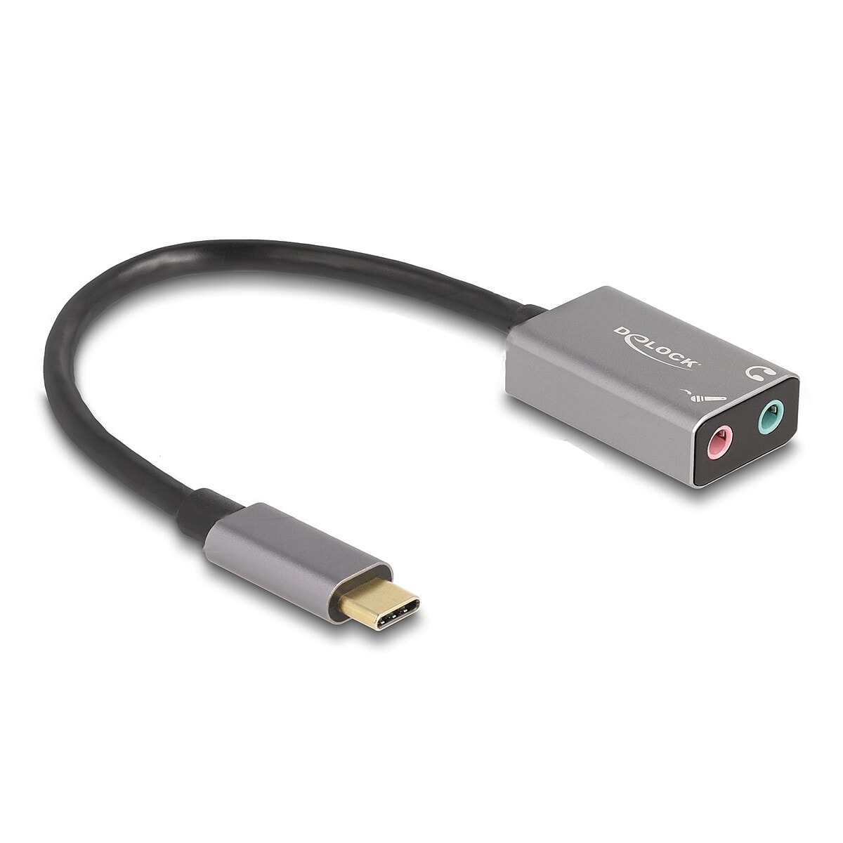 DeLock Carte son externe USB-C avec câble 15 cm - Image 1