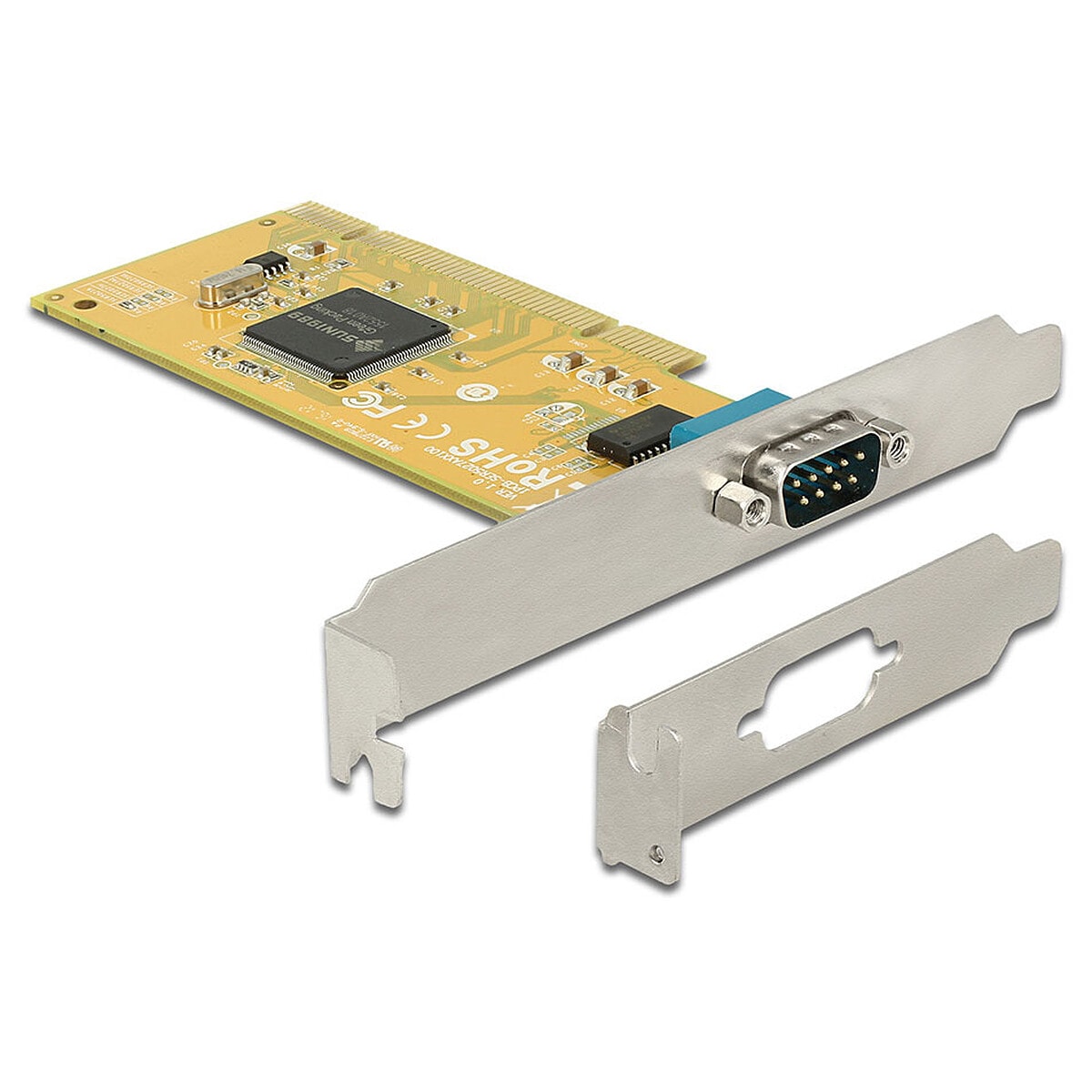 DeLock Carte Contrôleur PCI vers 1 port RS-232 D-Sub - Image 1