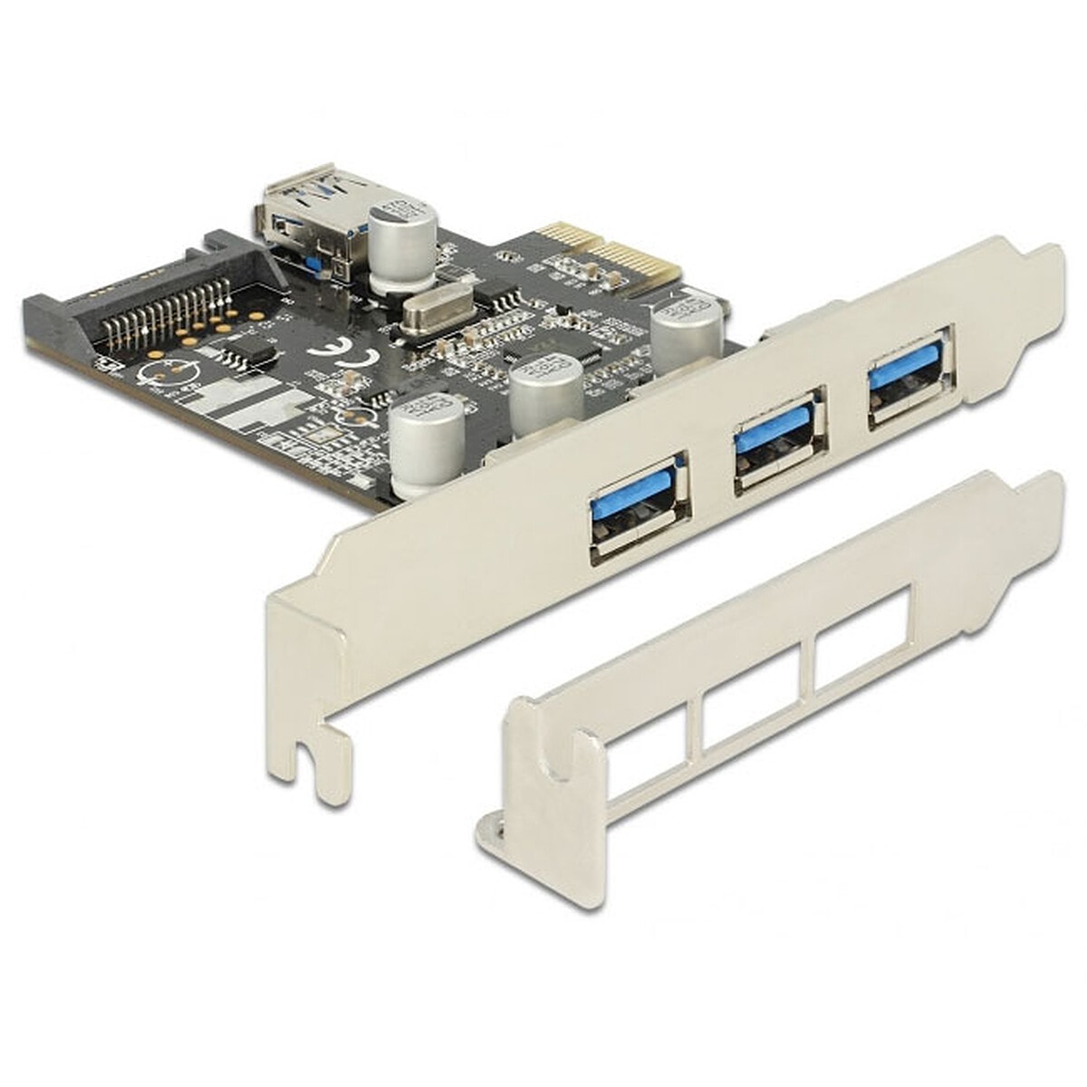 DeLock Carte Contrôleur PCI Express vers 4 ports USB 3.0 - Image 1
