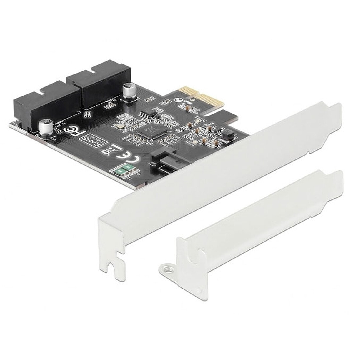 DeLock Carte Contrôleur PCI Express vers 2 headers USB 3.0 - Image 1
