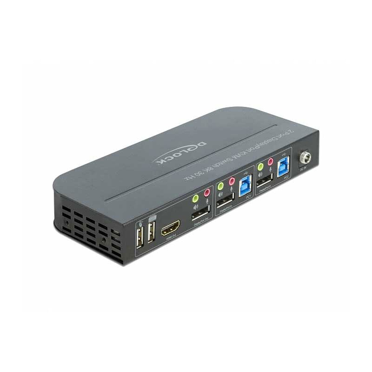 DeLock Commutateur KVM DisplayPort 1.4 - 2 ordinateurs (8K@30Hz) - Image 1