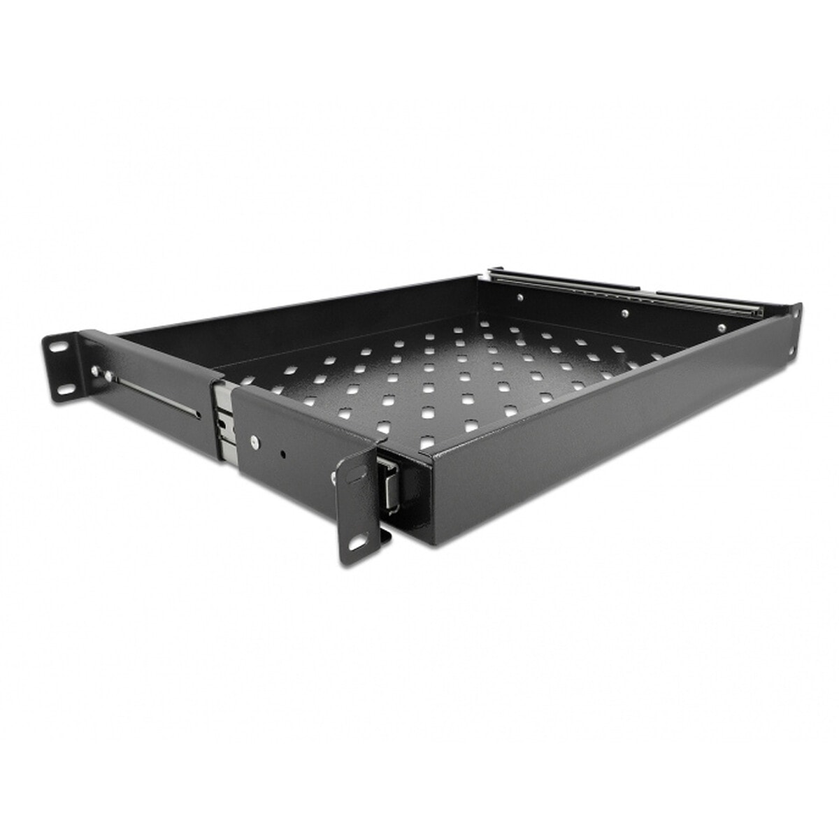 DeLock Tiroir coulissant 19", 1U, Noir - Image 1