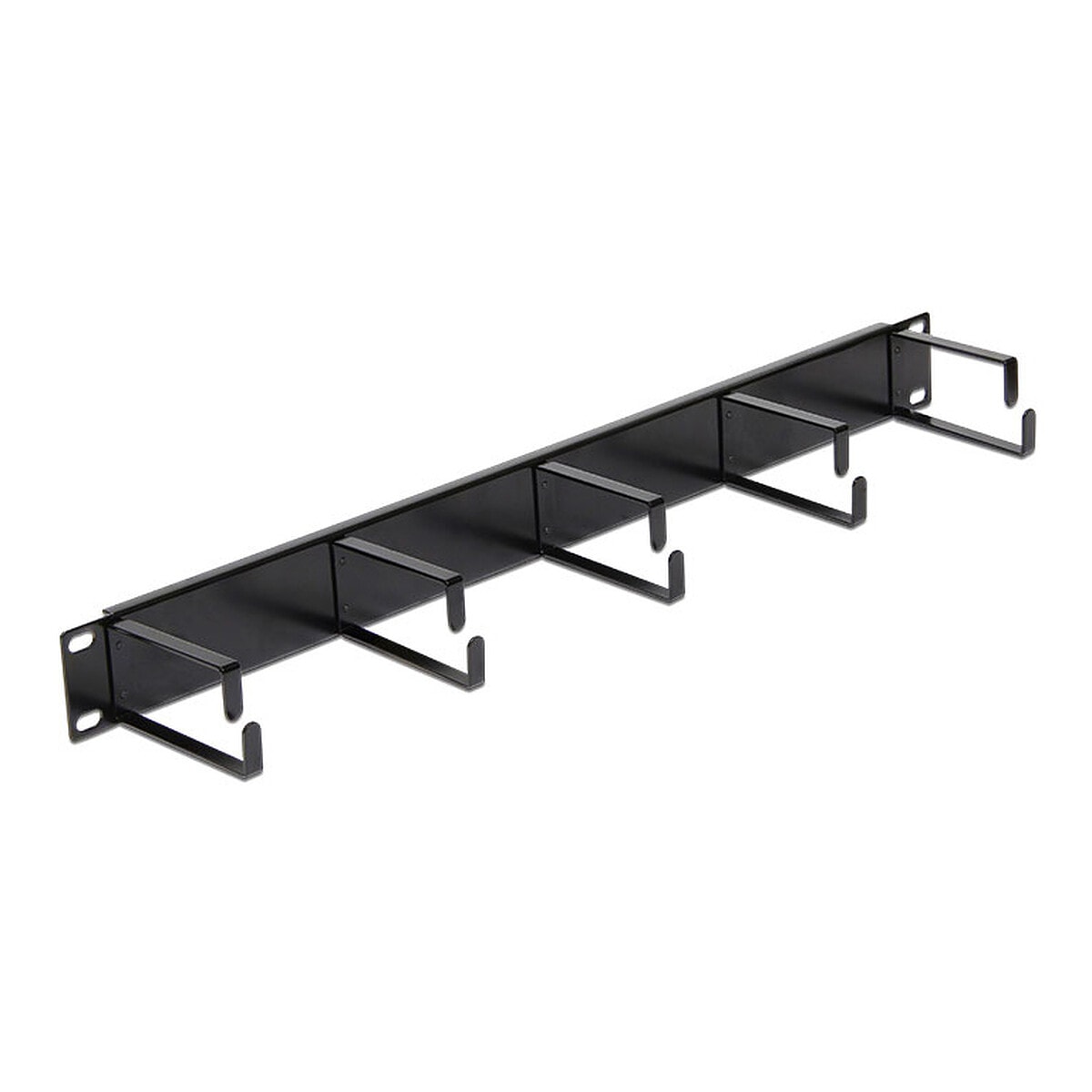 DeLock Guide-câbles pour armoire réseau 19" - Noir - Image 1