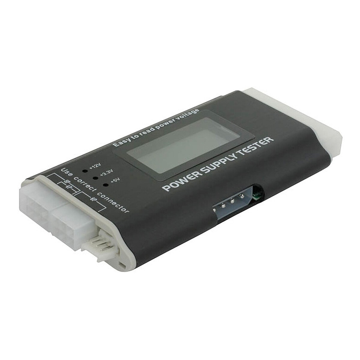 DeLock Testeur d'alimentation électrique autonome avec écran LCD - Image 1