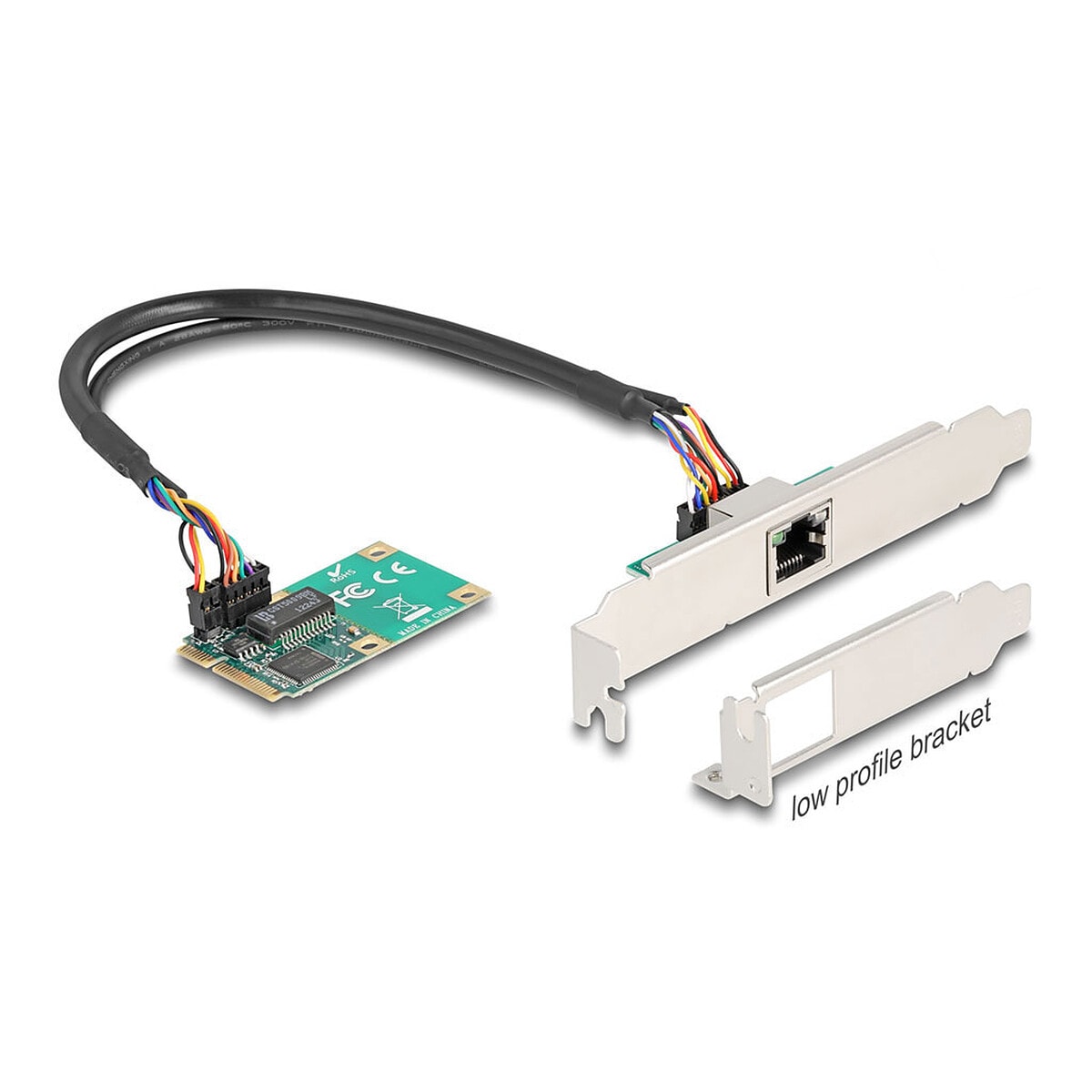DeLock Carte réseau Mini PCI Express avec Ethernet Gigabit - Image 1