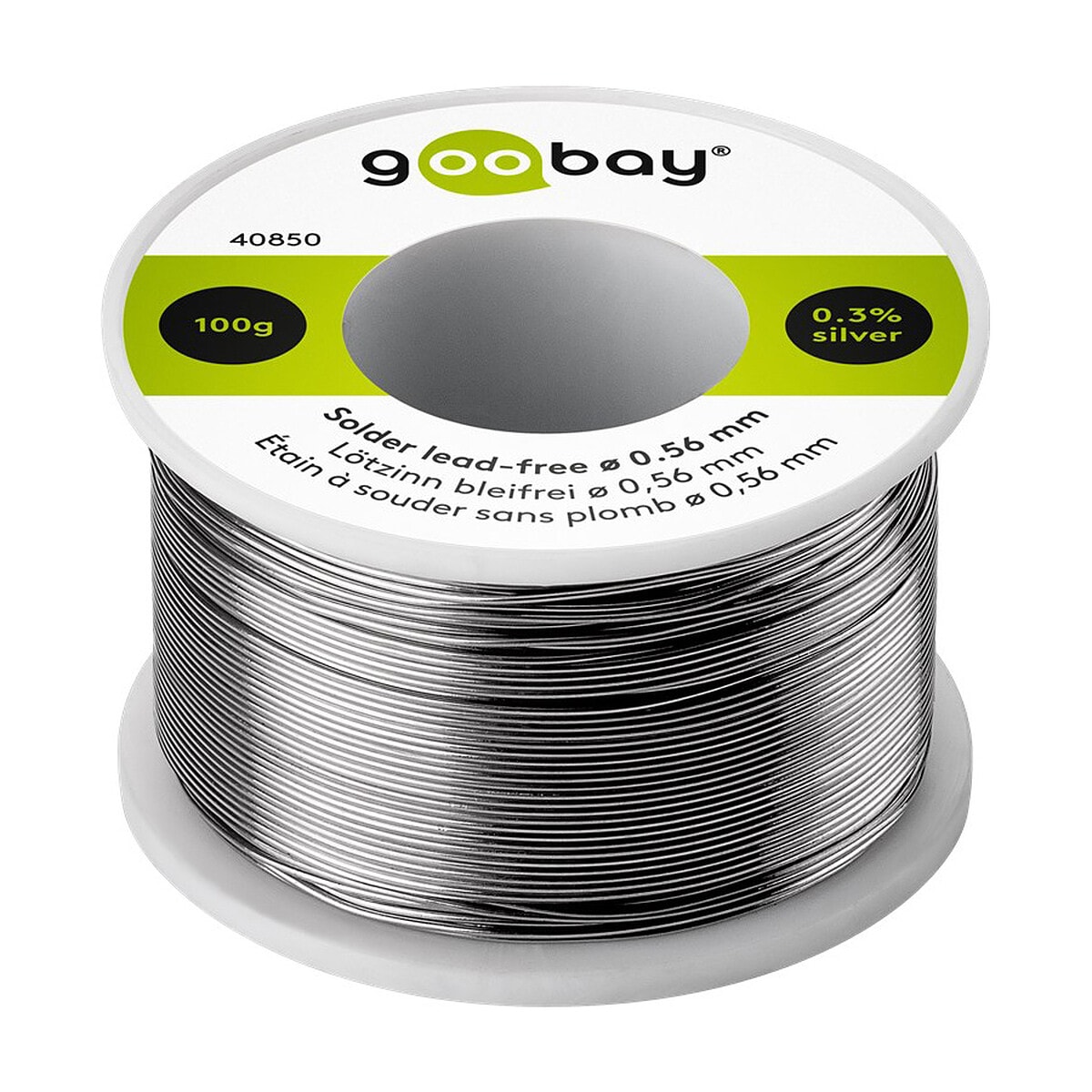 Goobay Étain de Soudure ø 0,56 mm, 100 g - Image 1
