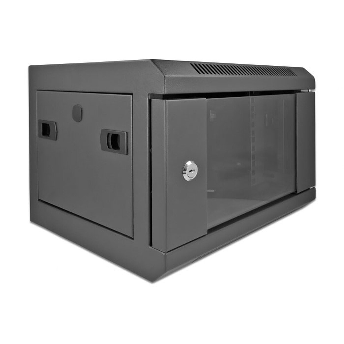 DeLock Armoire réseau 10" avec porte vitrée 4U Noire - Image 1