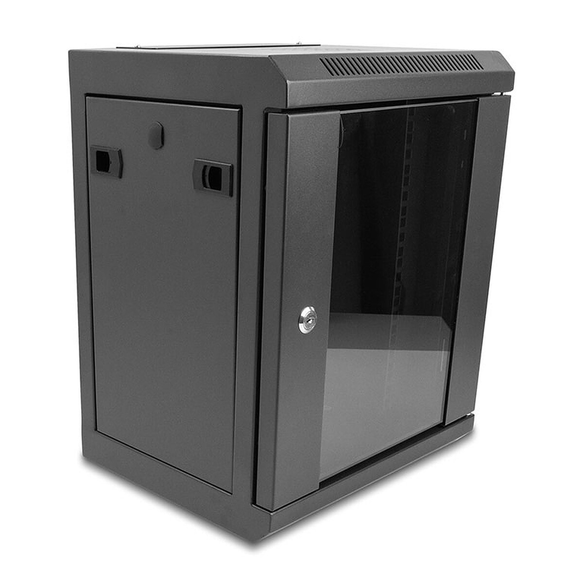 DeLock Armoire réseau 10" avec porte vitrée 8U Noire - Image 1