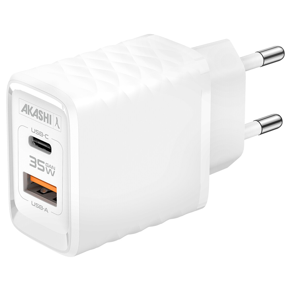 Akashi Chargeur Secteur GaN 35W USB-C + USB-A - Image 1