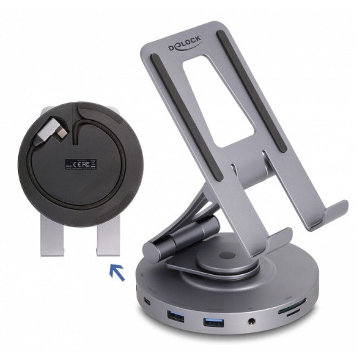 DeLock Tablet & Laptop Docking Station with Holder - Image 1