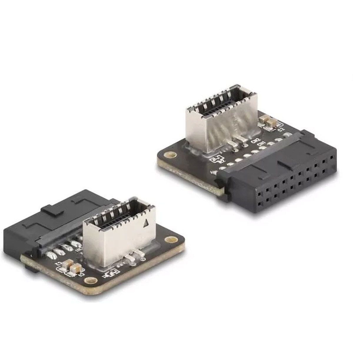 DeLock Adaptateur 19 broches vers Type-E Key A 90° - Image 1