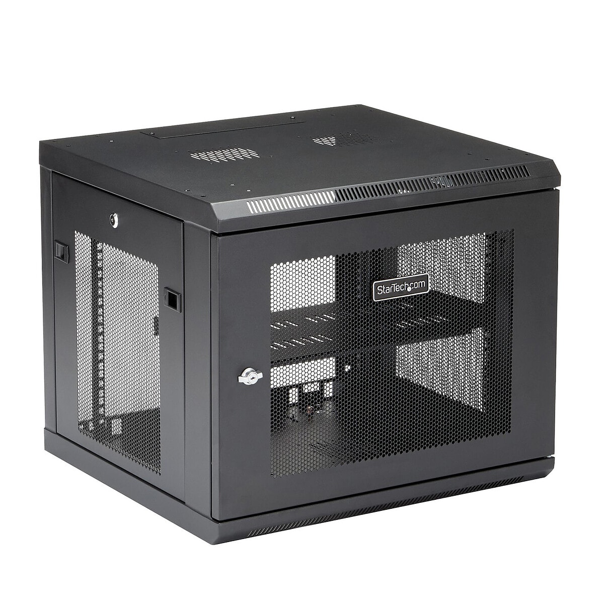 StarTech.com Armoire serveur murale 9U à 4 montants avec 1 étagère 1U - Image 1