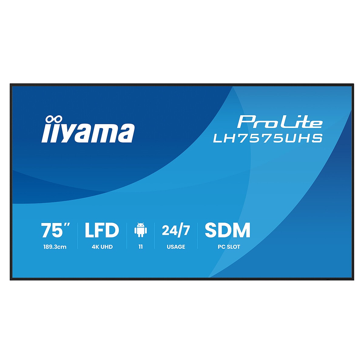 iiyama 75" LED - ProLite LH7575UHS-B2AG - Image 1