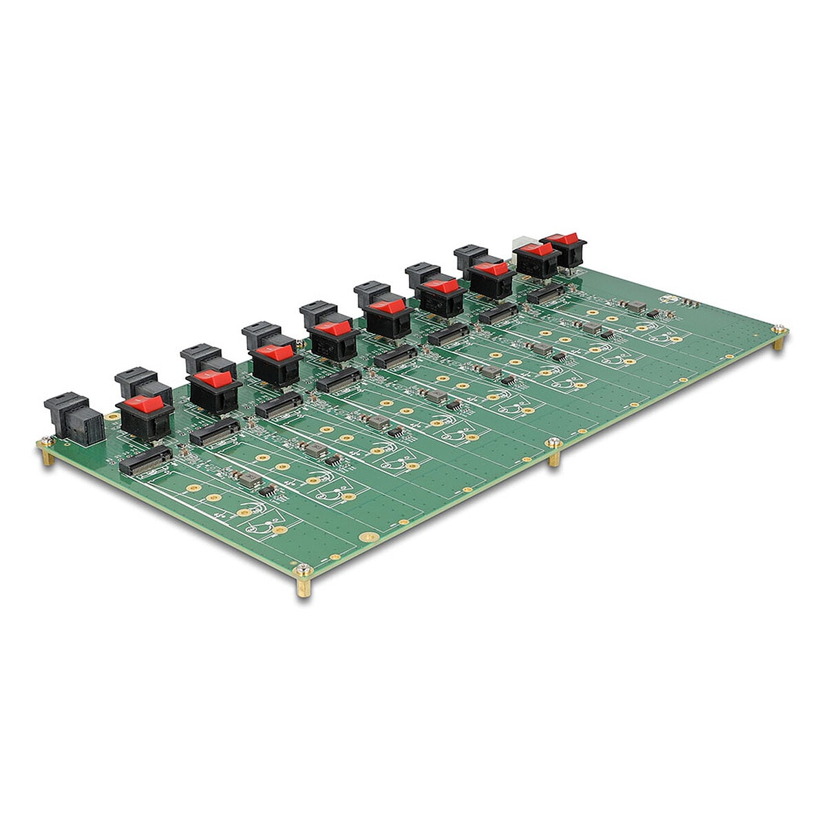 DeLock Carte de test M.2 pour 8 SSD M.2 NVMe - Image 1