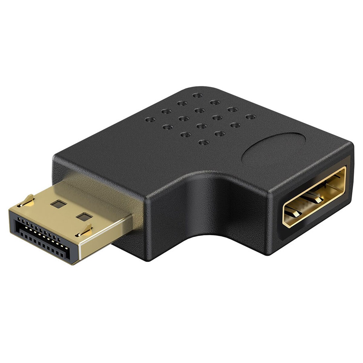 Goobay DisplayPort Adapter 8K (90° Gauche) - Image 1
