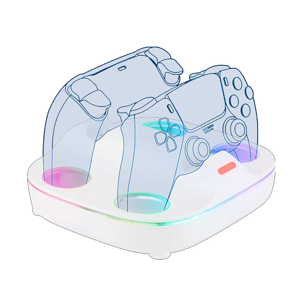 Konix Station de Charge RGB pour manettes DualSense - Image 1