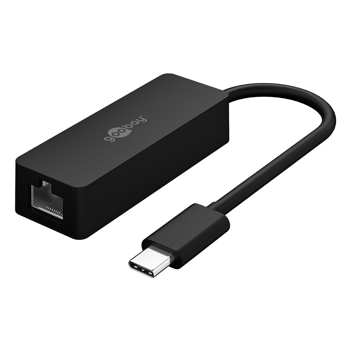 Goobay Adaptateur USB-C RJ45 Noir - Image 1