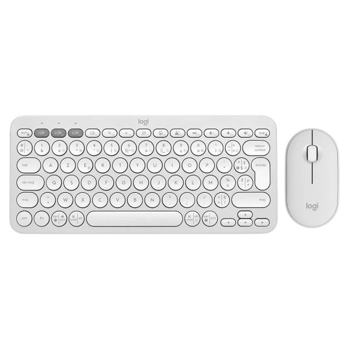Logitech Pebble 2 Combo (Blanc) - Image 1