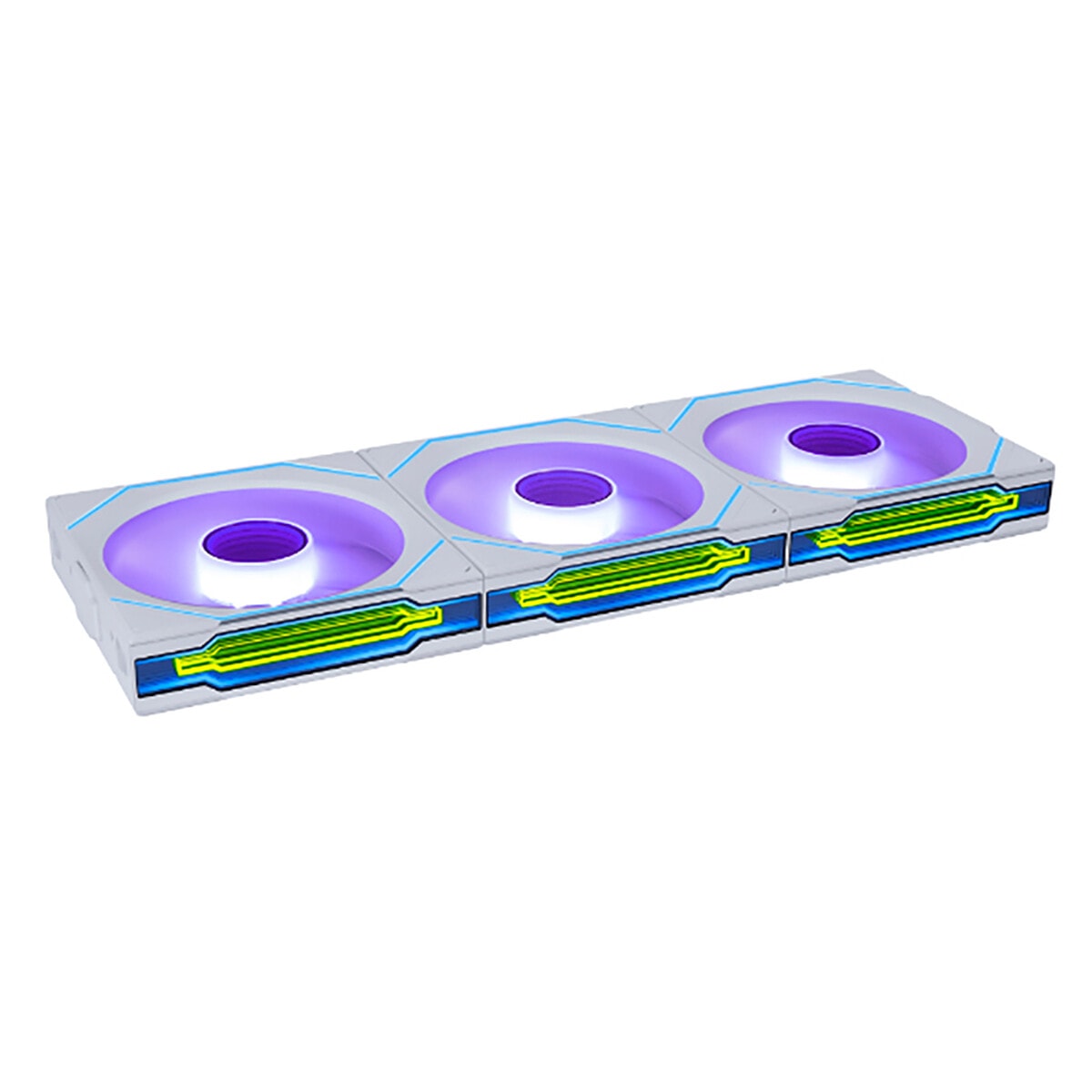 Lian Li Uni Fan SL-Infinity Wireless 120 (blanc) - Pack de 3 - Image 1