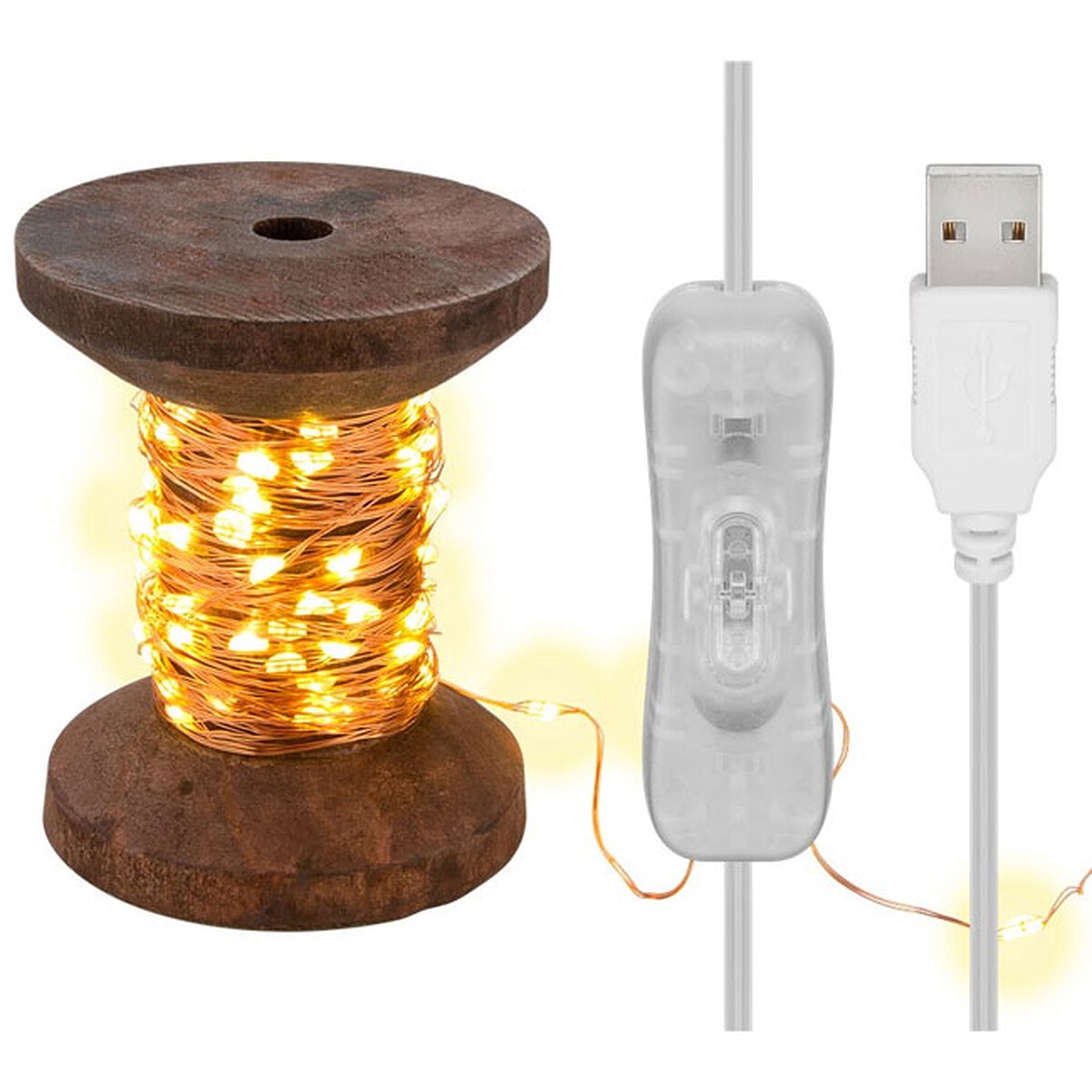 Goobay Ked Fairy Lights Yarn Spool (Small) - Image 1