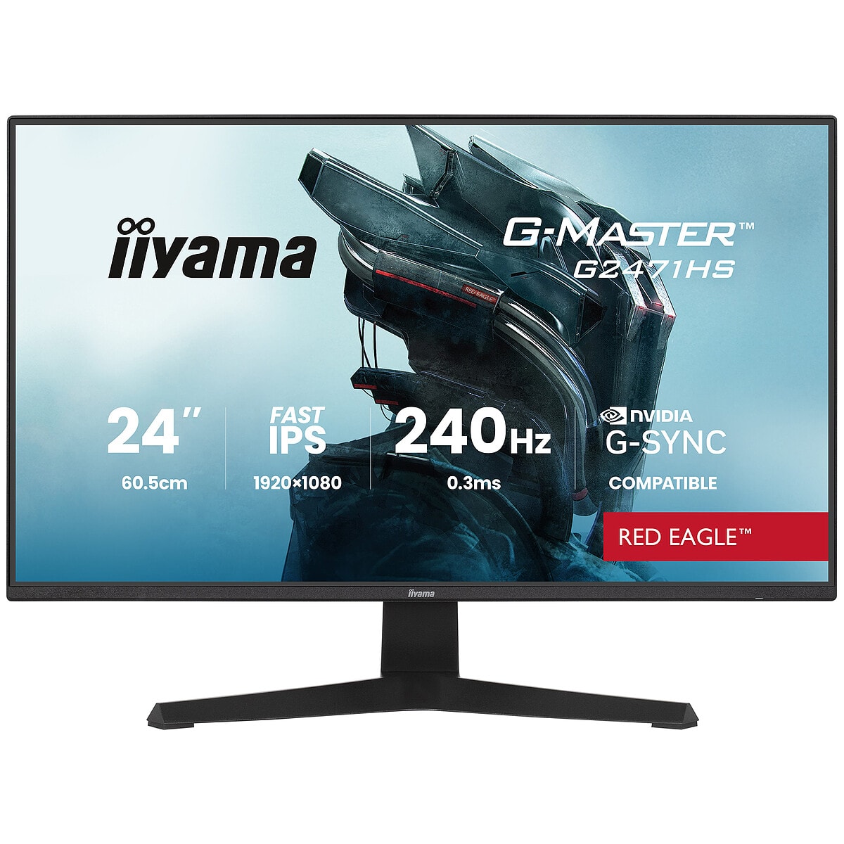 iiyama 23.8" LED - G-Master G2471HS-B1 Red Eagle - Image 1