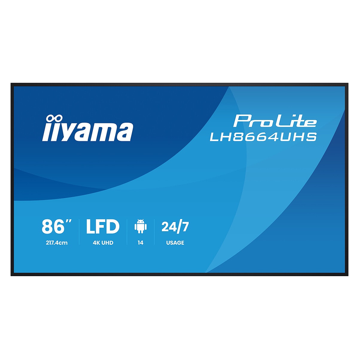 iiyama 85.6" LED - ProLite LH8664UHS-B3AG - Image 1