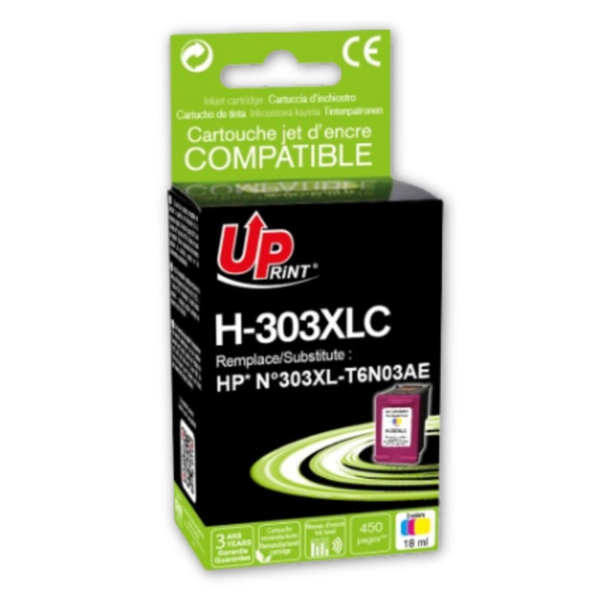 UPrint cartouche compatible HP 303XL (Couleur) - Image 1