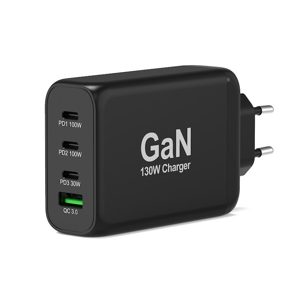 PORT Connect Chargeur mural GaN 130W USB-C avec câble - Image 1