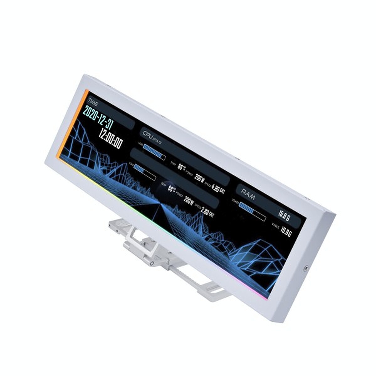 Lian Li écran universel 8.8" US88v1 (Blanc) - Image 1