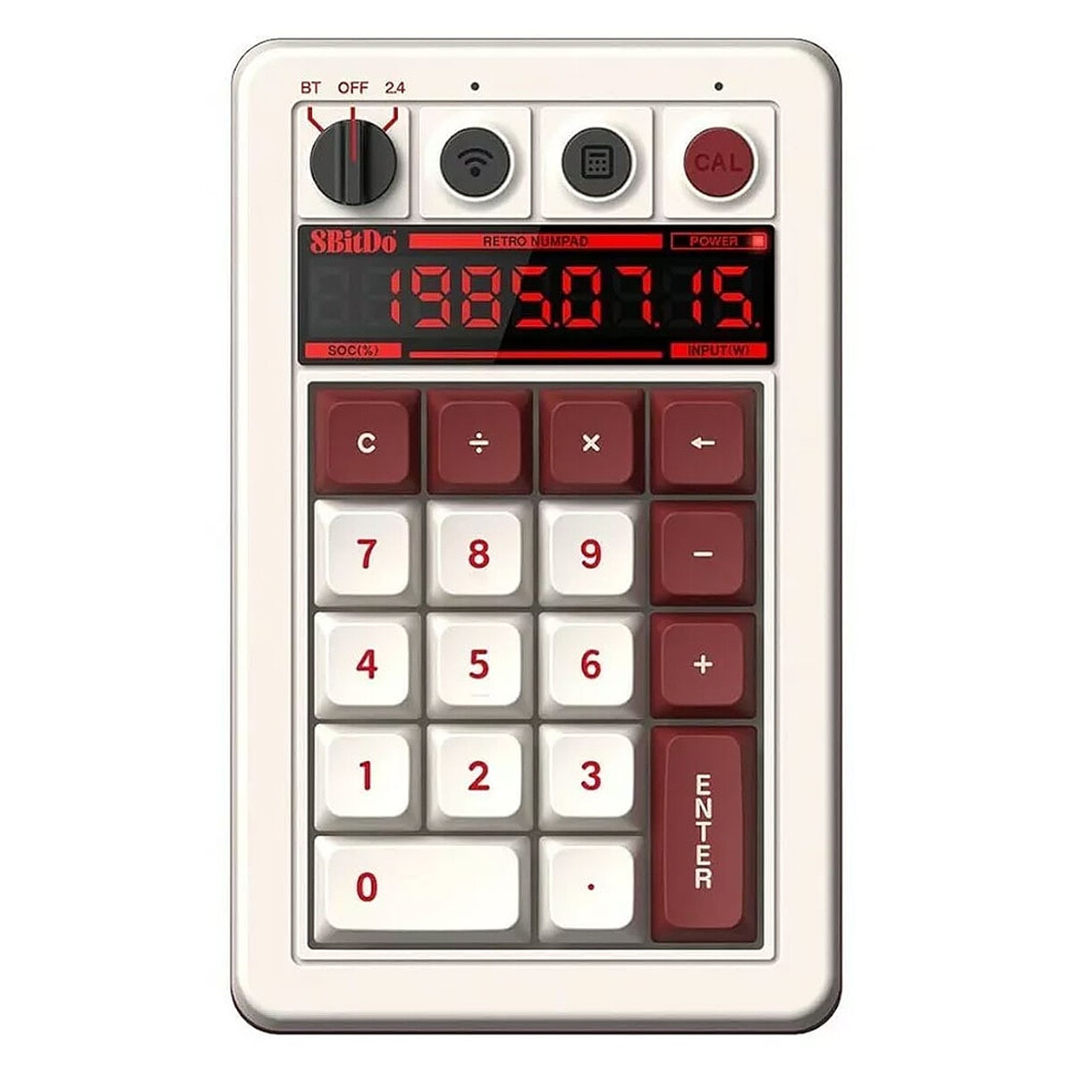 8Bitdo Retro 18 Wireless Mechanical Number Keypad Famicom Edition - Image 1