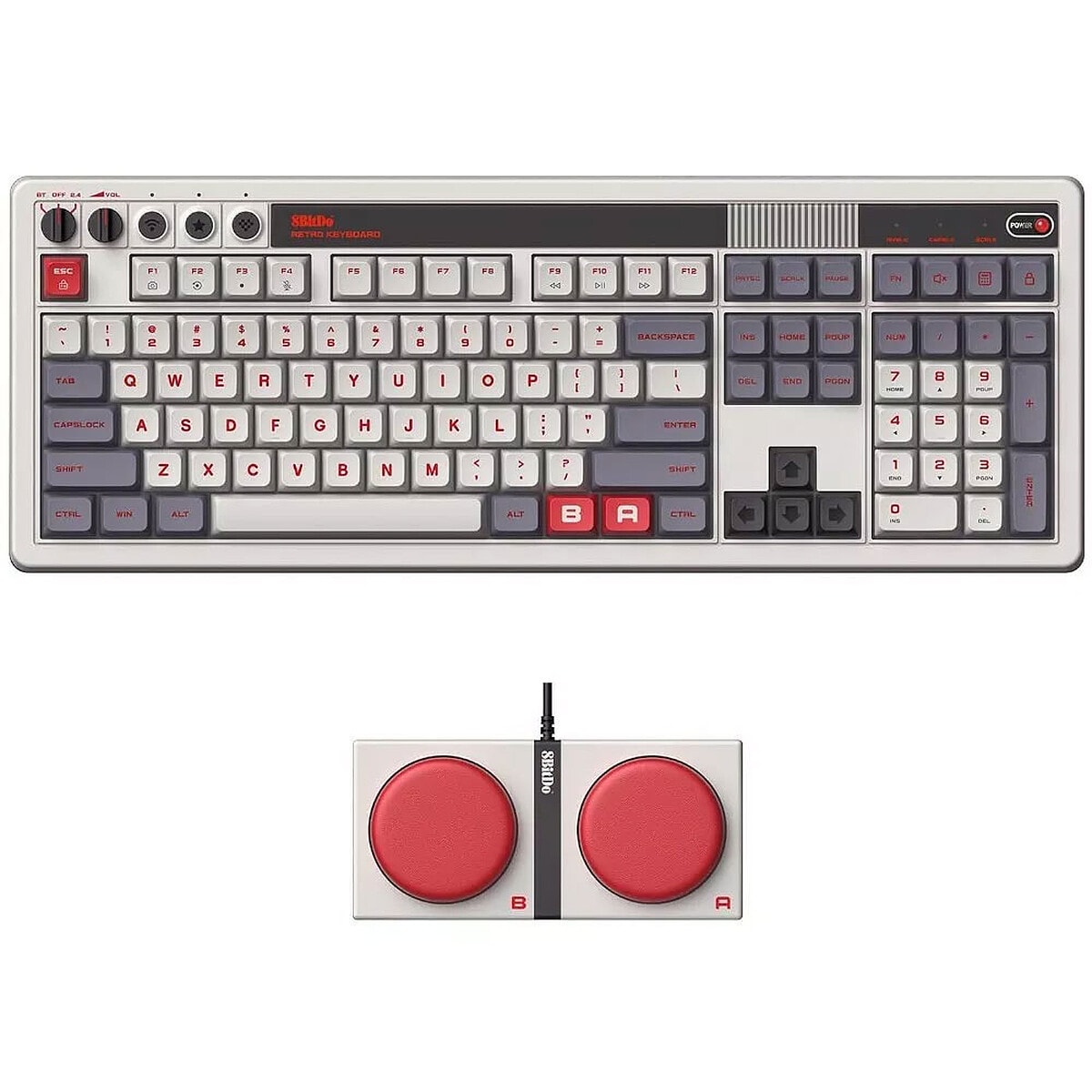 8Bitdo Retro 108 NES Edition (QWERTY) - Image 1
