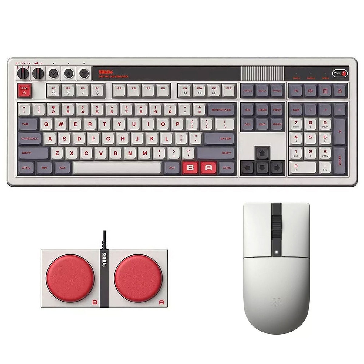 8Bitdo Retro 108 Combo NES Edition (QWERTY US) - Image 1