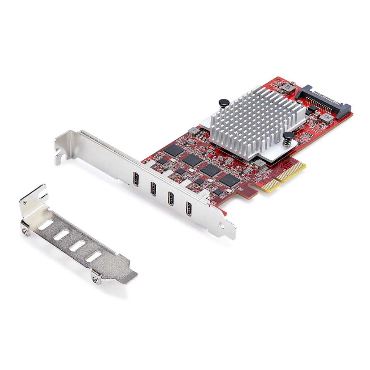 StarTech.com Carte Contrôleur PCI Express vers 4 ports USB-C 3.1 Support standard installé - Image 1