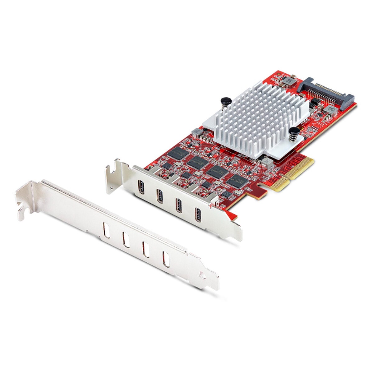 StarTech.com Carte Contrôleur PCI Express vers 4 ports USB-C 3.1 Support bas profil installé - Image 1